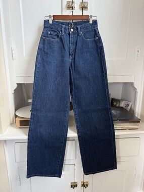 Uniqlo Dark Blue Wide Leg Jeans